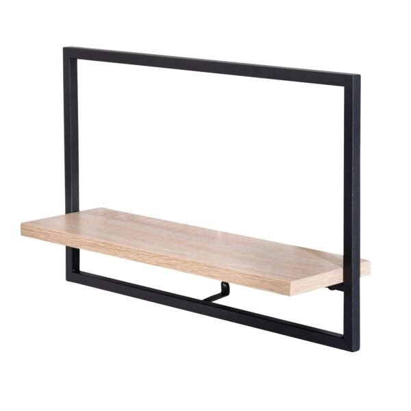 Do 17.64" W x 11.22" H Floating Shelf, Gunmetal/Natural - Image 3